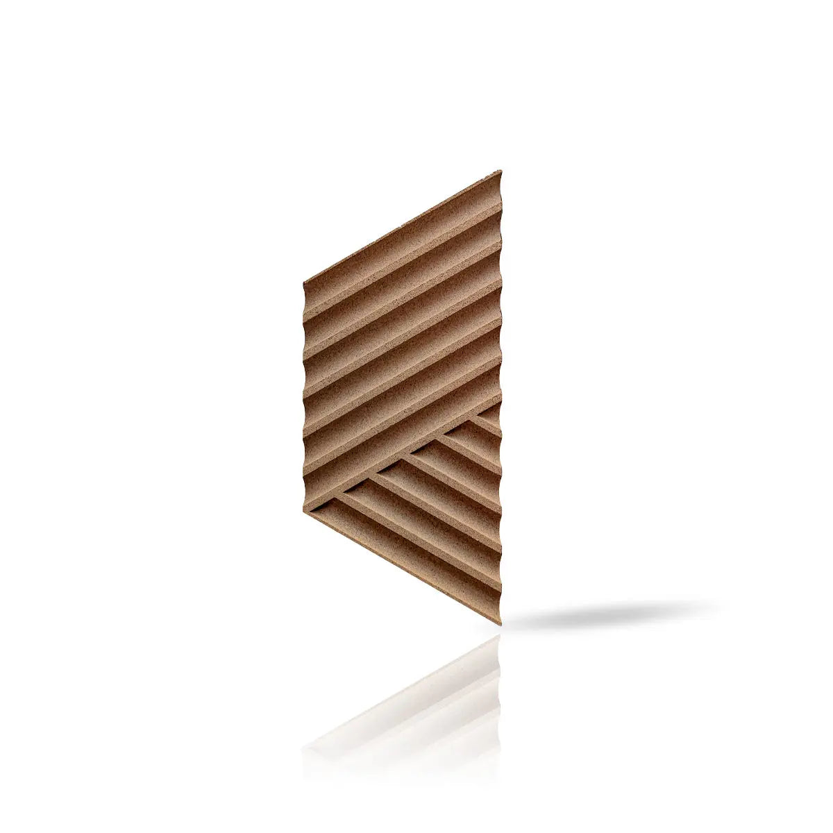 WEAVE 3D Cork Acoustic Wall Panels on white background DecorMania UK